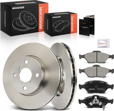 Image de Frankberg 2x disques de frein 4x plaquettes de frein avant pour Toyota Yaris KSP13 NCP13 NLP13 NSP13