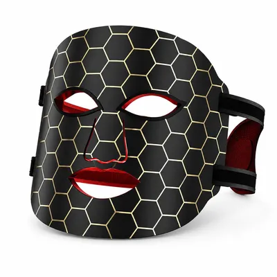 Produktbild von 7 Farben LED Lichttherapie Maske Gesicht, kabellose Silikon Gesichtsmaske mit Akku, Anti Falten Pflege, Beauty Gerät für Zuhause