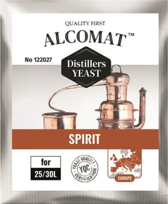 Produktbild von Alcomat SPIRIT Turbo Hefe | Vodka Distiller | Alkohol Brennhefe | Gärhefe Hefe | auf 25 Liter, 1 Stück
