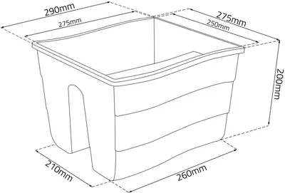 Zdjęcie produktu dla Skrzynki balkonowe Skrzynka na kwiaty Doniczka WAVE 30 cm Jasny antracyt