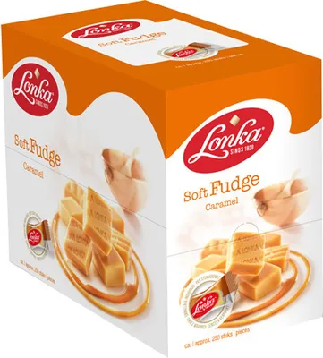 Produktbild von Lonka Fudge Karamell 240 x 10 Gramm