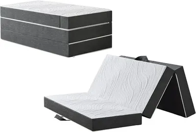 Imagen del producto de Colchón plegable de 4 piezas, 90 x 200 x 15 cm