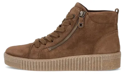 Imagen del producto de Gabor Damen, modelo bajo, 8013.01.001, horma F, cierre de cremallera, ante, modelo "REH"
