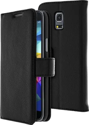 Immagine prodotto di Avizar, custodia protettiva flip con funzione stand per Samsung Galaxy S5 Mini, nero