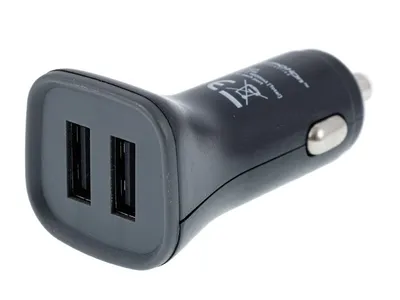 Zdjęcie produktu dla Ładowarka 2x USB, 4.8A, do gniazda zapalniczki 12/24V
