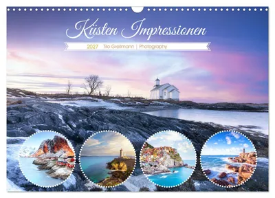 Produktbild von Küsten Impressionen (Wandkalender 2027 DIN A3 quer), CALVENDO Monatskalender