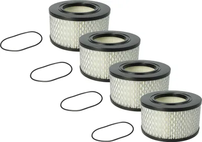 Produktbild von vhbw 4x Staubsaugerfilter kompatibel mit CONEL CLEAN M30 Staubsauger - HEPA-Filter Schwarz Weiß