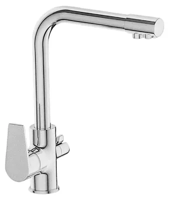 Produktbild von Spülenarmatur 3-Wege komplett Messing verchromt