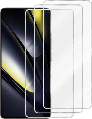 Immagine prodotto di Cadorabo 3x Pellicola protettiva per Xiaomi Poco F6 in CRYSTAL CLEAR Vetro protettivo temperato del display
