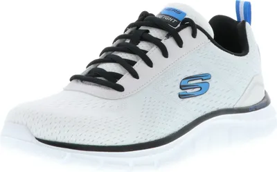 Produktbild von SKECHERS 232399/WBK Track-Ripkent Herren Sneaker Low-Top Turnschuhe Sportschuhe weiß/schwarz, Größe:45, Farbe:Weiß