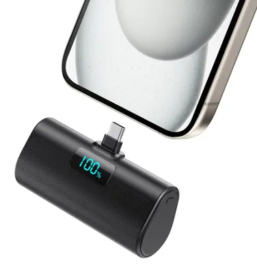 Obrázok produktu pre Mini powerbank s kapacitou 5200 mAh, kompaktná externá batéria s USB-C PD a LCD displejom