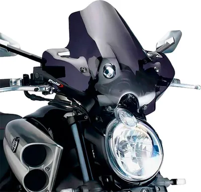 Produktbild von Puig Carenabris New Generation Sport Yamaha V-max Windschutzscheibe Schwarz  Schwarz One Size