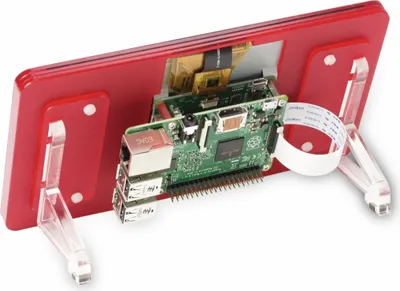 Immagine prodotto di RASPBERRY PI 7" touch display frame Coupe (rosso)