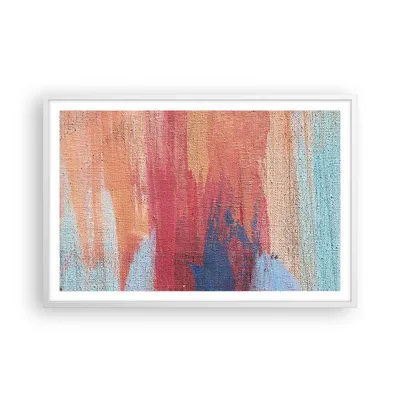 Produktbild von Gerahmtes Poster - Weißer Rahmen - Die Farben Farben Abstraktion - 91,5x61 cm - Wand Bild - Wanddeko - Wandbilder - Kunstposter - Wandposter - Bilderrahmen - Bilder - Kunstdruck - P2WAA91x61-5069