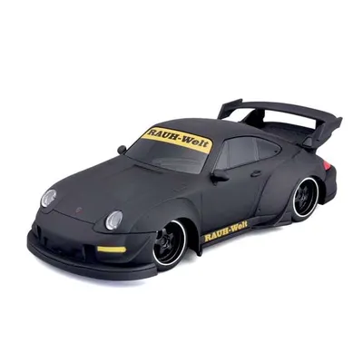 Zdjęcie produktu dla Maisto Tech 81533 - Samochód zdalnie sterowany - Porsche 911 993 RWB (czarny matowy, skala 1:24)