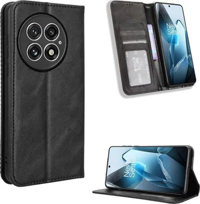 Produktbild von Mobigear Sensation  OnePlus 13 Hülle Klapphülle Geldbörse - Schwarz