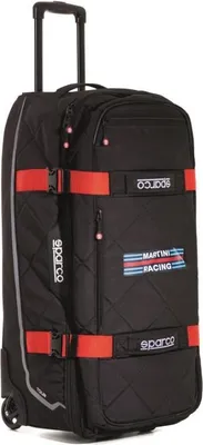Produktbild von Sparco 016437MRRS Martini Racing Tour Trolley-Tasche, Schwarz/Rot