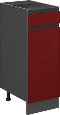 Produktbild von Küchenunterschrank Vicco R-Line Rot 30 cm J-Shape, ohne Arbeitsplatte, Model 39759