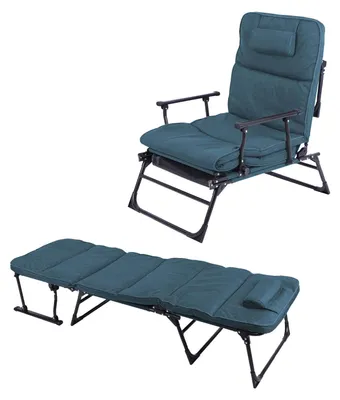 Immagine prodotto di Lettino da giardino Lettino medico Letto per ospiti e poltrona reclinabile incl. cuscino