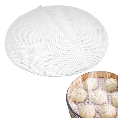 12 runde Silikon-Dämpfmatten, antihaft, 30 cm, wiederverwendbar