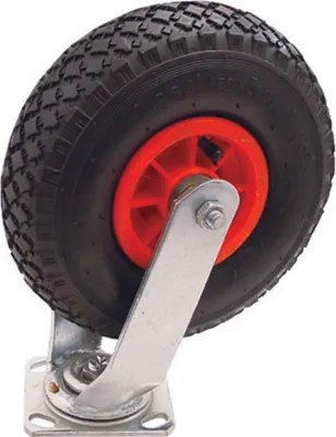 Produktbild von WheelTech 9130999 Lenkrolle mit Reifen Kunststofffelge und Schlauch -  max 100 kg Traglast
