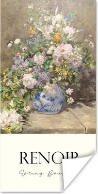 Produktbild von MuchoWow® Poster Kunst - Blumen - Alte Meister 40x80 cm - Dekoration