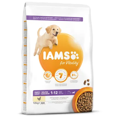 Productafbeelding van IAMS Hondenvoer voor puppy's, groot ras, kip, 12 kg