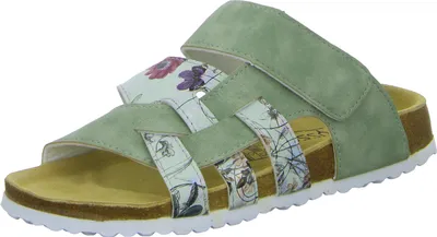 Produktbild von Alyssa Damen-Pantolette mit Tieffußbett Grün-Mehrfarbig, Farbe:grün, EU Größe:42