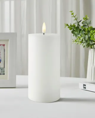 Produktbild von Eglo LED Kerze Leskino warmweiß 15 x Ø 7,5 cm weiß