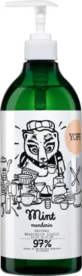 Produktbild von YOPE Spülmittel Küche Natürliche Geschirrspülmittel Minze und Mandarine 97% 750ml