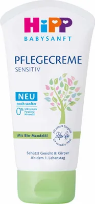 Obrázek produktu pro Hipp, Sensitive, Krm na ruce, 75 ml - Citliv pe o ruce s jemnou formul pro kadodenn pouit. Obnovuje a hydratuje pokoku, zanechv ji hebkou a chrn ped vysouenm.