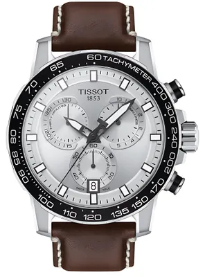Obrázek produktu pro Pánské hodinky Tissot Supersport Chrono, průměr 45,5 mm, model 125.617.16.031.00, barva: hnědá / bílá