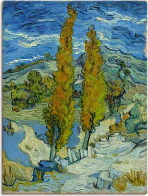 Produktbild von ARTland Leinwandbild Die Pappeln in Saint-Rémy. 1889 Größe: 60x80 cm