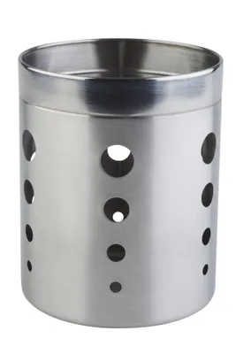 Produktbild von APS Besteckständer aus Edelstahl matt poliert mit einem Ø von 12,5 cm und 15,5 cm Höhe