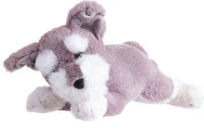 Produktbild von Edco Plüschtier "Schnauzer" 12892 Hund liegend ca. 28 cm grau