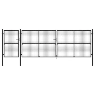 Produktbild von Gartentor Stahl 500×150 cm Anthrazit