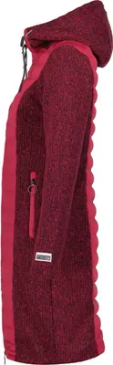 Torstai Jacke Damen mit Kapuze Warmer Midlayer-Hoodie aus dickem Strickgewebe