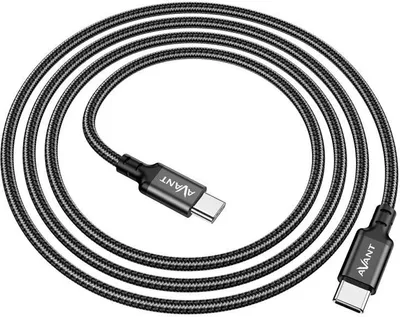 Produktbild von Avant Cable CONNECT 1M PD 60W 3A TYP C TO TYP C TWISTED - FAST CHARGE - FORCE EDITION