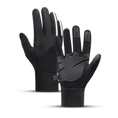 Produktbild von Touchscreen Sporthandschuhe fr Handy isoliert Anti-Rutsch Gre L schwarz