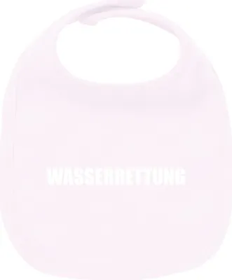 Produktbild von Huuraa Unisex Babylatz Wasserrettung Schriftzug Geschenk Babypink  Baumwolle Wasserrettung Mitbringsel