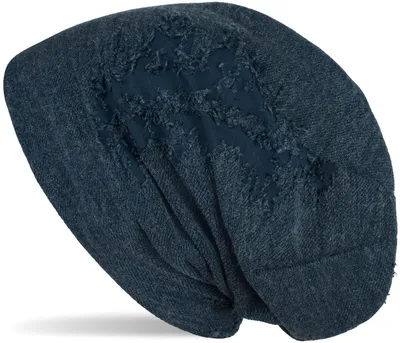 Produktbild von styleBREAKER Uni Beanie Mütze mit strukturierter Oberfläche im Destroyed Vintage Look, Slouch Longbeanie 04024165