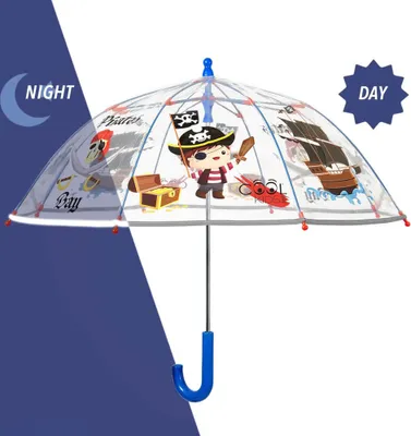 Produktbild von Perletti Regenschirm PIRAT transparent reflektierend