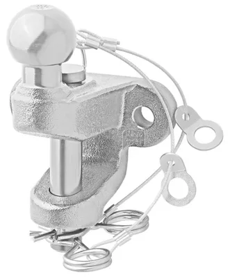 Image de Boule d'attelage argent combinée double version D17.2/S200