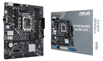 Produktbild von ASUS 90MB1A00-M0EAY0 PRIME H610M-D D4 Intel H610 LGA 1700 micro ATX