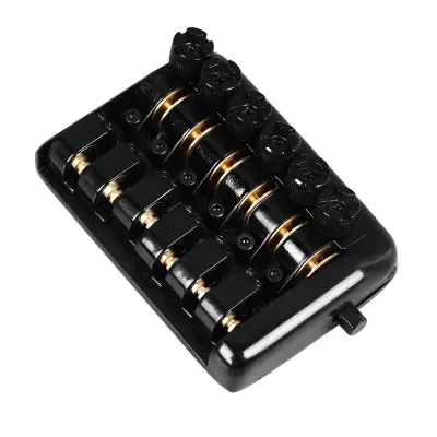 Imagen del producto de Puente y cejuela para guitarra sin clavijero, puente y cejuela para guitarra eléctrica sin clavijero, puente y cejuela para guitarra de 6 cuerdas sin clavijero, puente y cejuela con rodillos para guitarra sin clavijero, puente con rodillos para guitarra sin clavijero, repuesto de puente y cejuela para guitarra de 6 cuerdas sin clavijero, puente fijo para guitarra sin clavijero