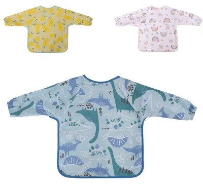 Immagine prodotto di Baby Care bavaglino 1026026, manica lunga con motivo, autoavvolgente impermeabile blu