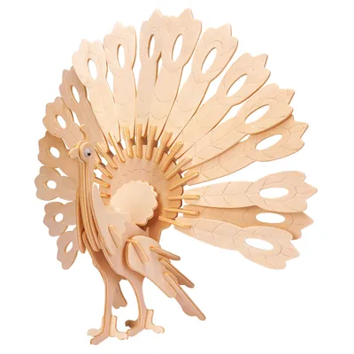 Image de Gepetto's Workshop Houten Bouwpakket 3D - Pauw