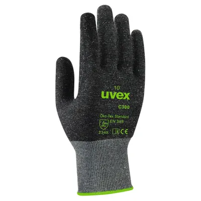 Produktbild von uvex unisex Schnittschutzhandschuhe C300 dry anthrazit Größe 10 1 Paar