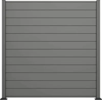 Produktbild von Zaun Hauptelement Sellin 180 x 180 cm - ähnlich RAL 7022 umbragrau