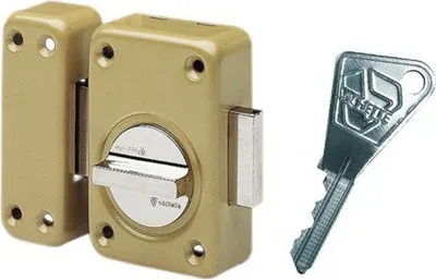 Zdjęcie produktu dla Zamek mechaniczny 7640 VACHETTE - Gałka - V136 - Lakier - Cylinder L.40 - 16103000